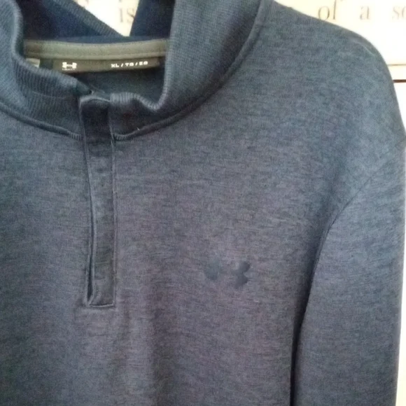 Blue Under Armour 1/4 Zip Pullover Sz. XL - Picture 4 of 5
